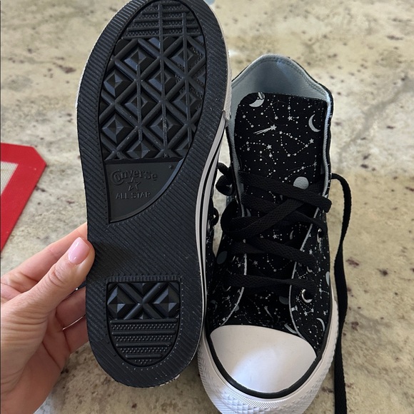 Converse Black and White High-Top Sneakers - Picture 2 of 4